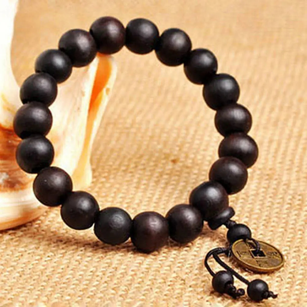 Feng Shui Wealth Bracelet Good Luck Bracelet Black Obsidian Stone Crystal Beads Bracelet for Women Men Prayer Jewelry Gift