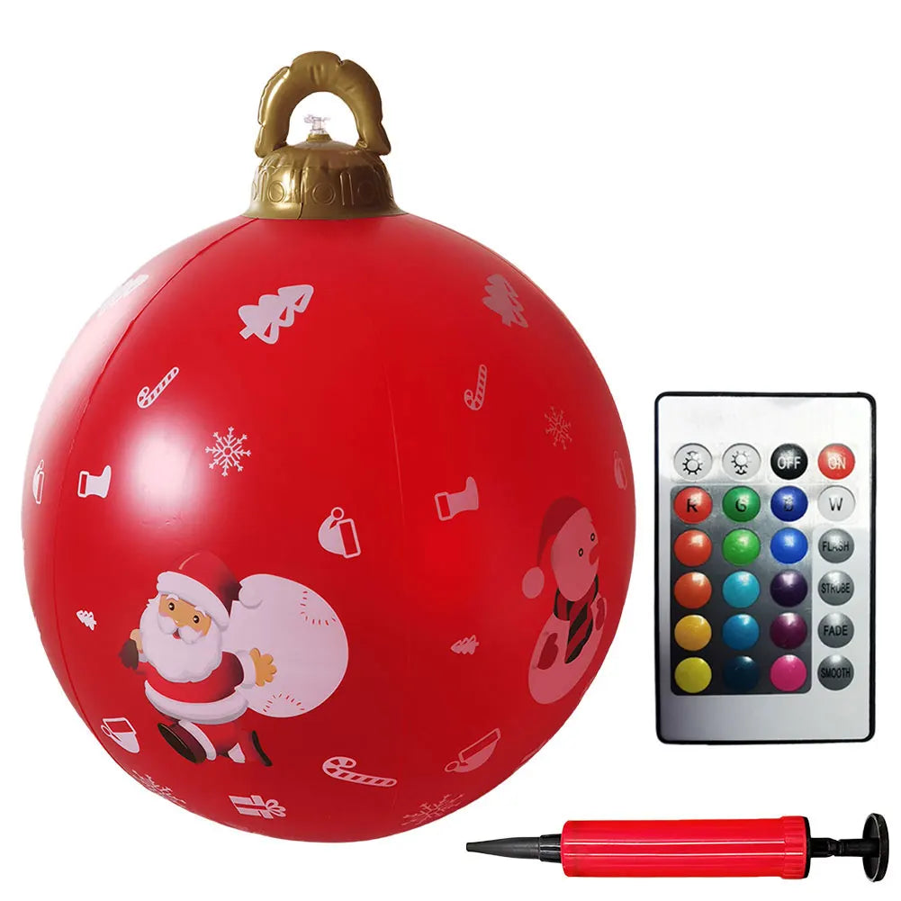 Alloet Christmas Inflatable Ball With Lights Outdoor Decor