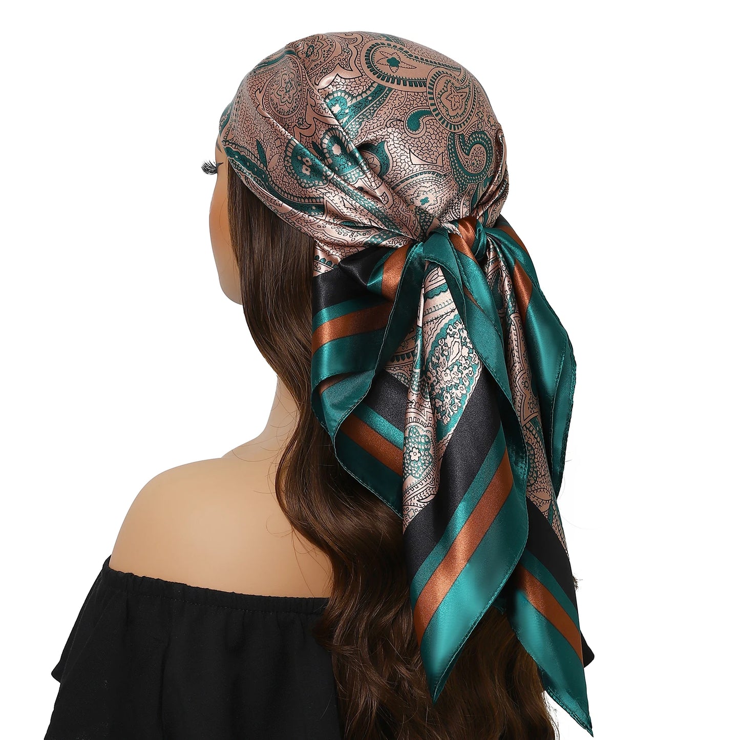 Head Scarf Women Luxury Polyester Foulard Bandana Hijab Hair