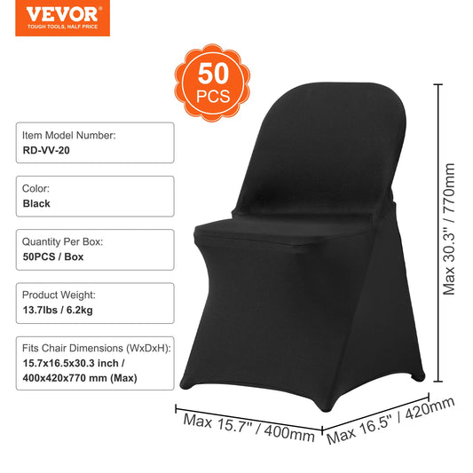 SucceBuy Stretch Spandex Folding Chair Covers Universal