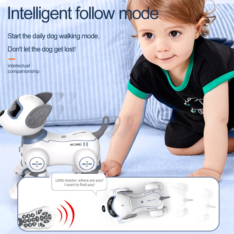 Kelaton RC Dog Robot Toy With Voice Commands And Music