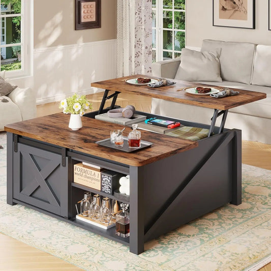 Hign-concerned Lift Top Coffee Table with Storage for Living Room