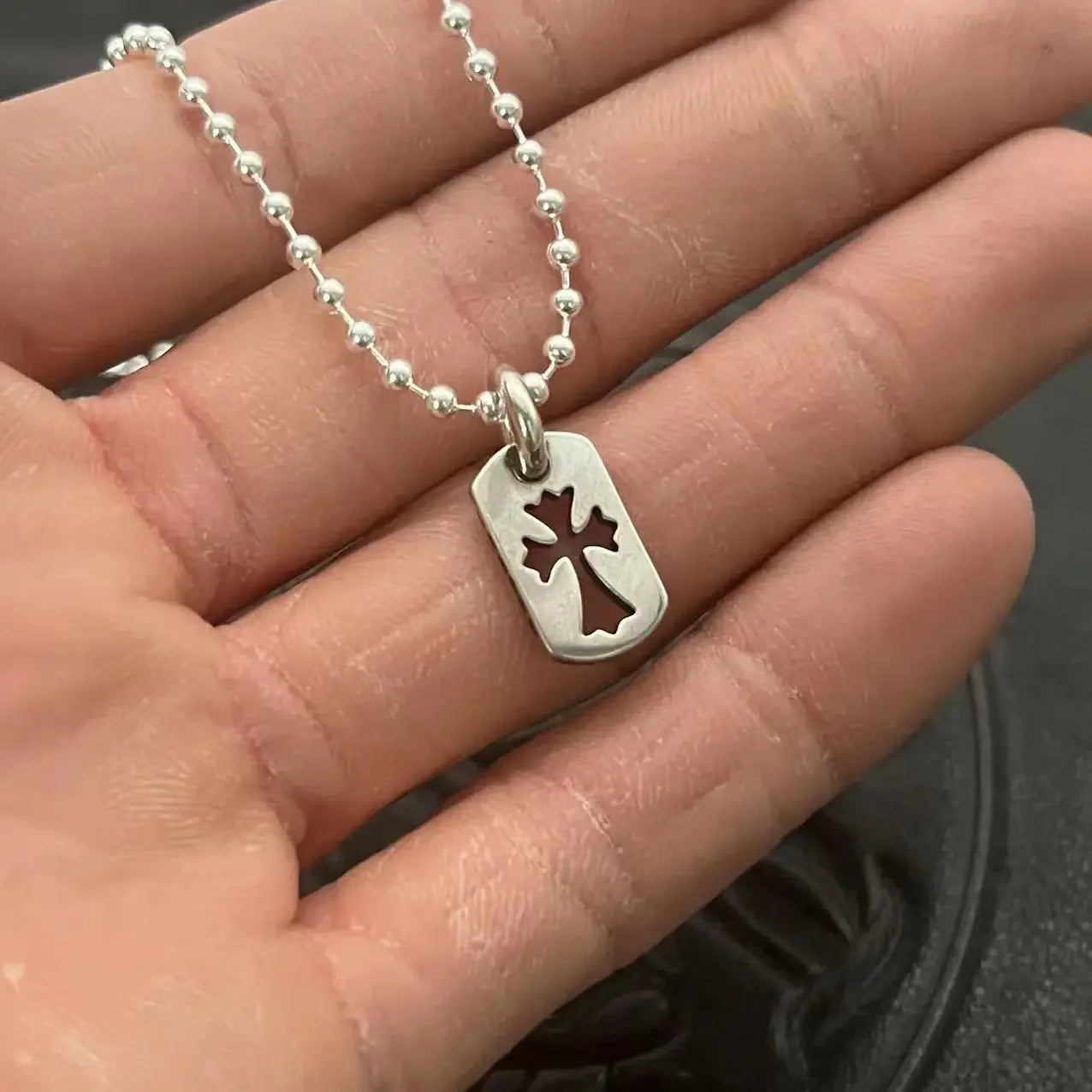 Guangdong 925 Sterling Silver FiligreeCross Pendant Necklace Handcrafted Lovers Worldwide