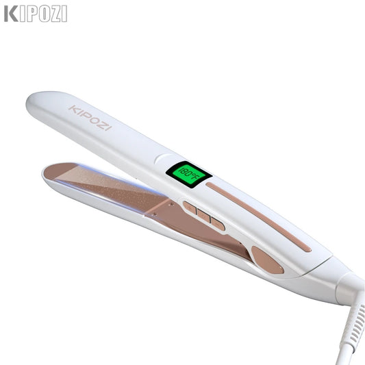 KIPOZI Titanium Flat Iron Hair Straightener Digital LCD