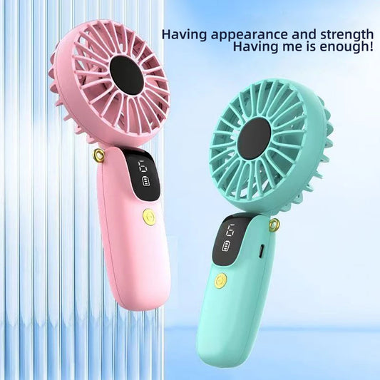 Cheervilla Portable Hand Fan USB Rechargeable Phone Holder