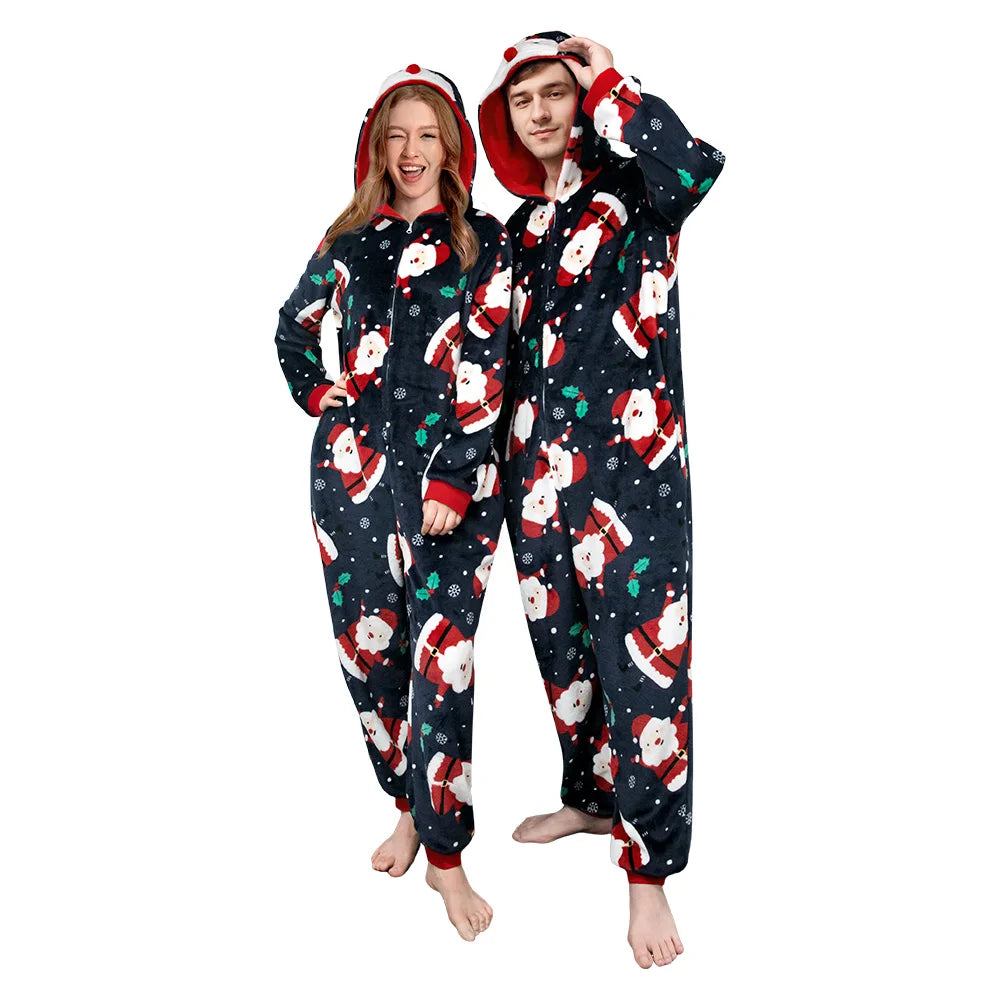 Shanghai Christmas Adult Pajamas Cozy Cartoon Sleepwear