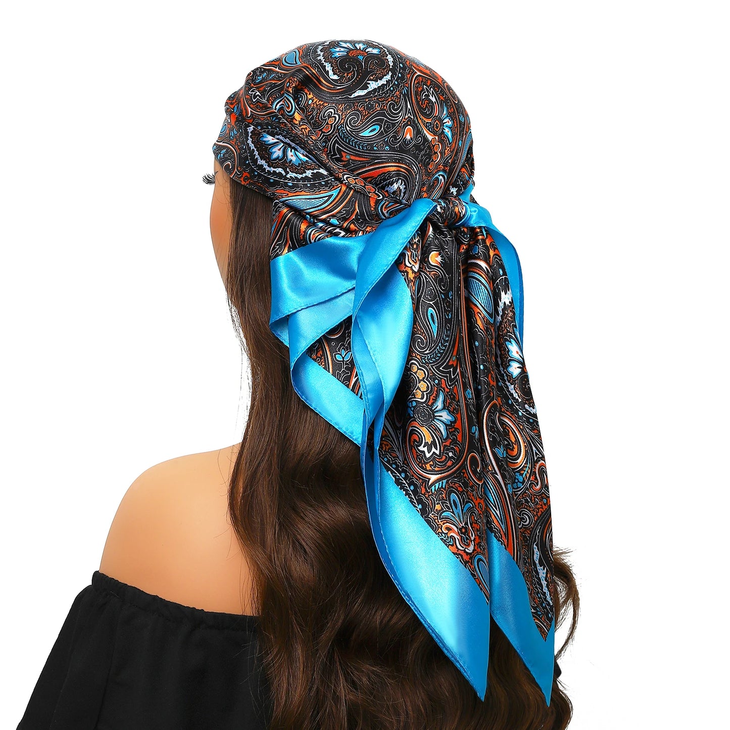 Head Scarf Women Luxury Polyester Foulard Bandana Hijab Hair