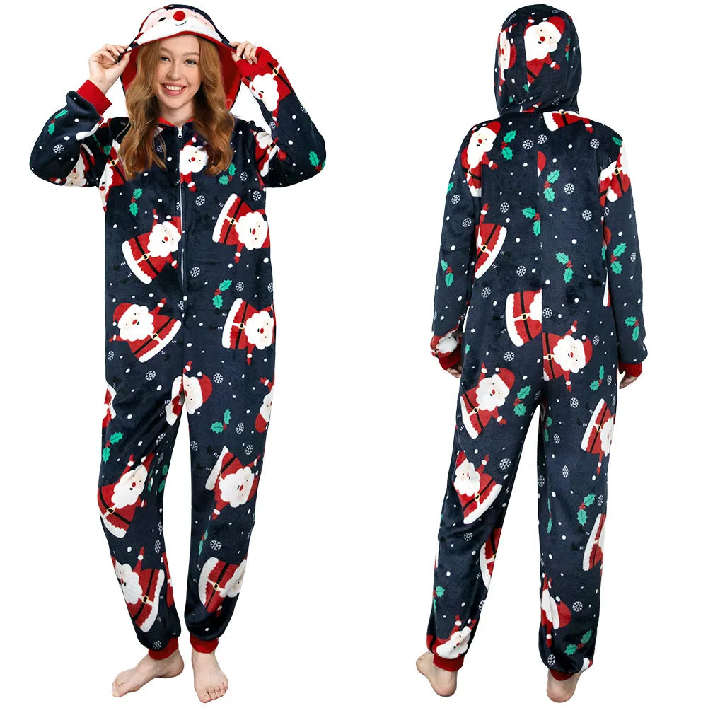 Shanghai Christmas Adult Pajamas Cozy Cartoon Sleepwear