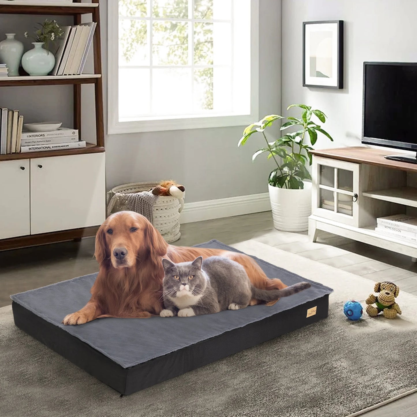 BINGOPAW Washable Orthopedic Dog Bed for Large Dogs