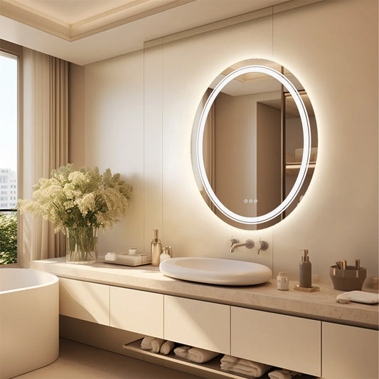 Wisfor Oval LED Vanity Mirror Dimmable Illumination