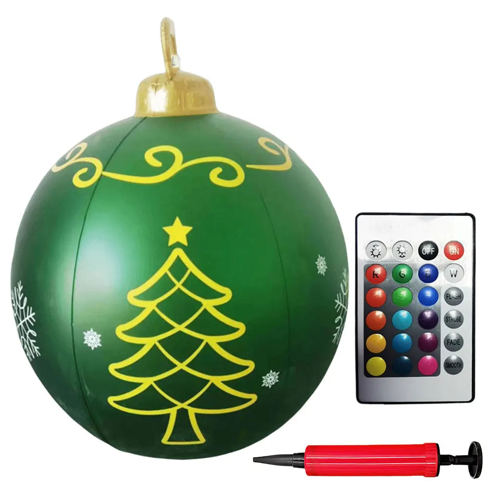 Alloet Christmas Inflatable Ball With Lights Outdoor Decor