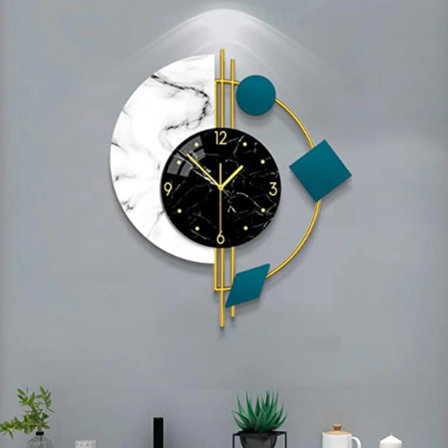Hign-concerned Silent Wall Clock for Living Room Decor