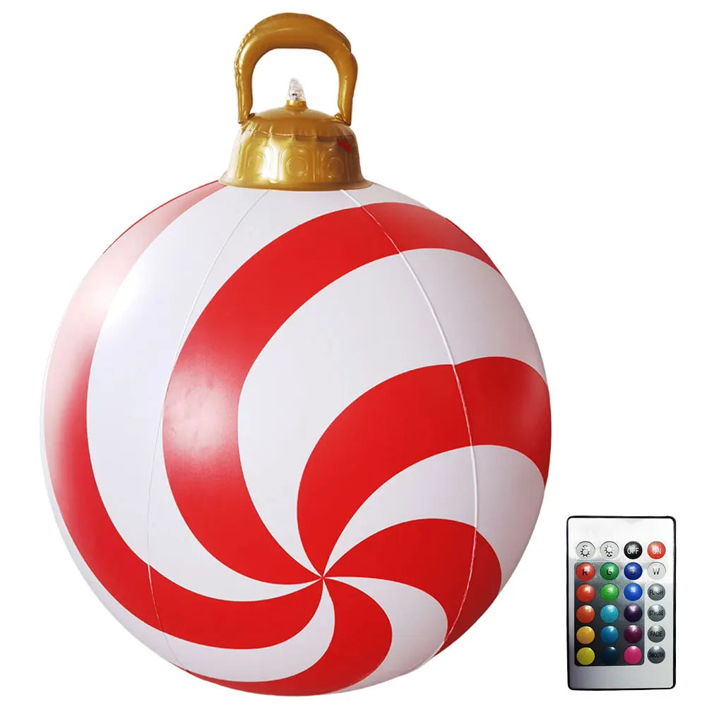 VAKIN Inflatable Outdoor Christmas Balls With Light Remote