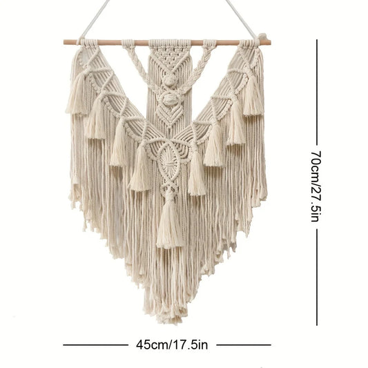 Cheervilla Handwoven Bohemian Wall Tapestry Tassel Decor