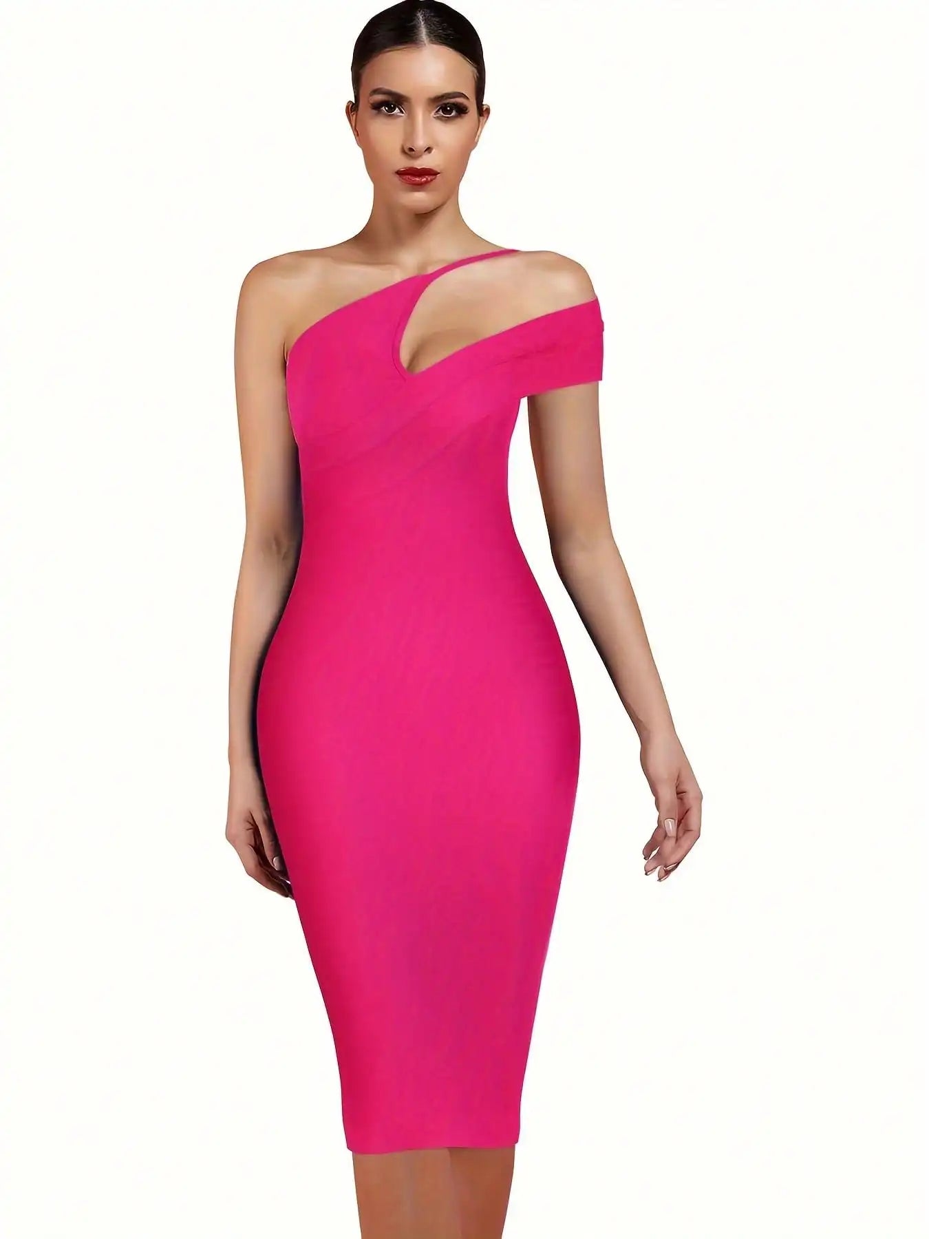Ocstrade Bandage Dress Bodycon Evening Party One Shoulder