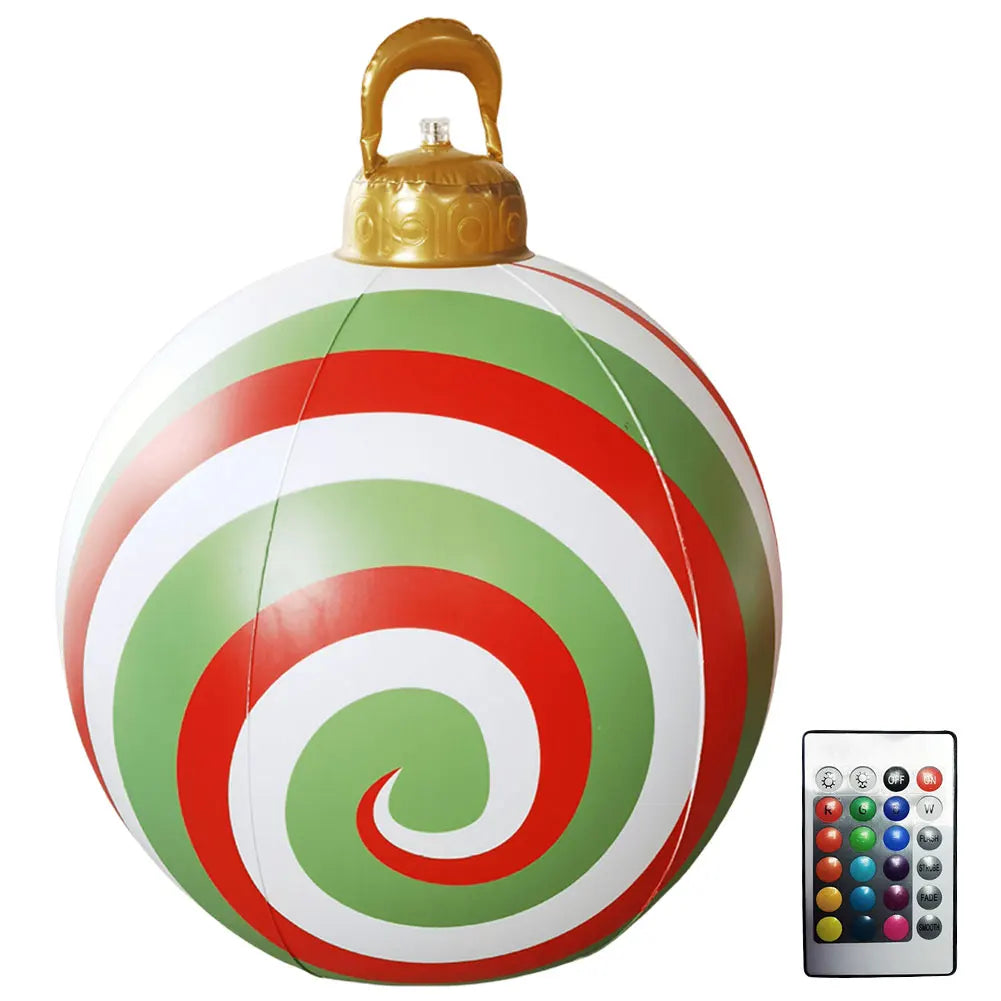 VAKIN Inflatable Outdoor Christmas Balls With Light Remote