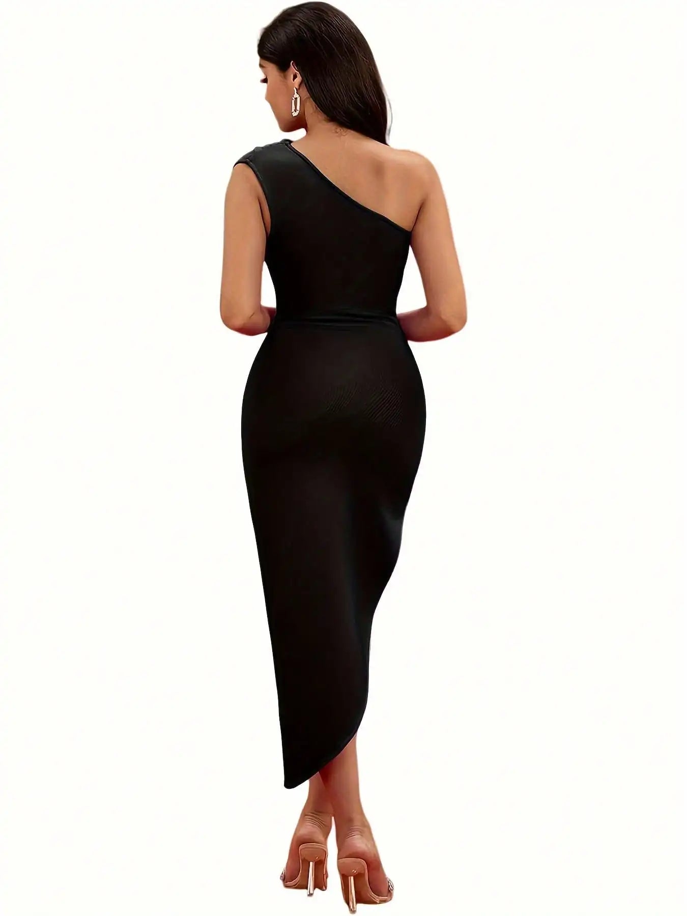 Ocstrade Bandage Bodycon Dress One Shoulder Evening Outfit