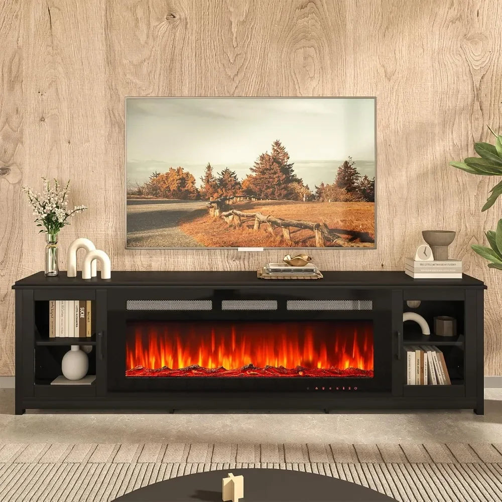 Hign-Concerned Fireplace TV Stand With Electric Fireplace