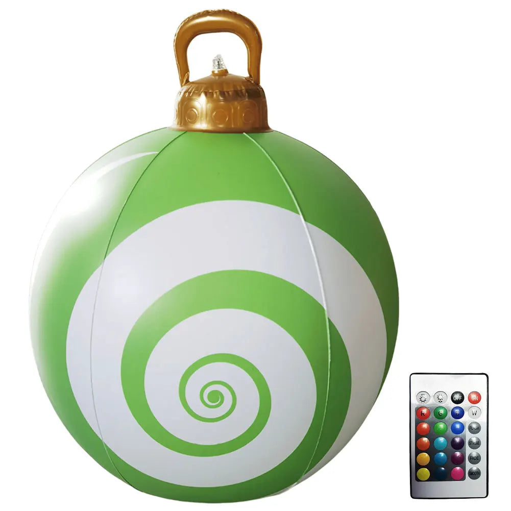 VAKIN Inflatable Outdoor Christmas Balls With Light Remote