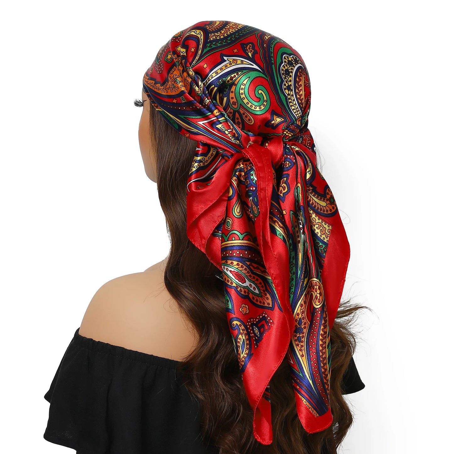 Head Scarf Women Luxury Polyester Foulard Bandana Hijab Hair