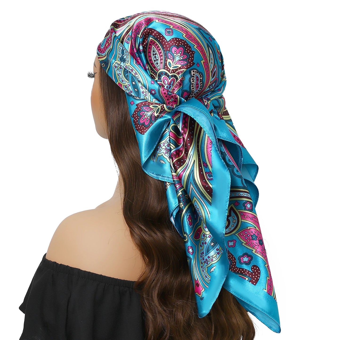 Head Scarf Women Luxury Polyester Foulard Bandana Hijab Hair