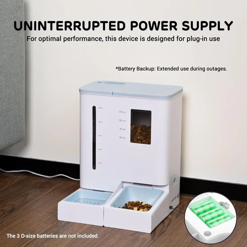 Breed Automatic Feeder and Waterer Set for Pets 300 oz