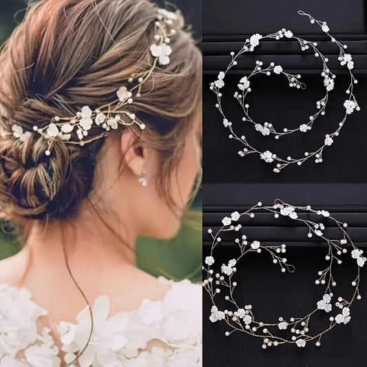 Boho Flower Wreath Headband For Girls Wedding Party