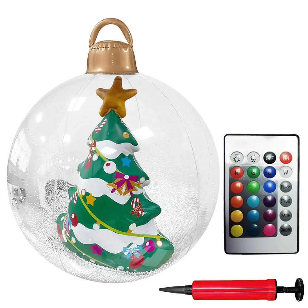 Alloet Christmas Inflatable Ball With Lights Outdoor Decor