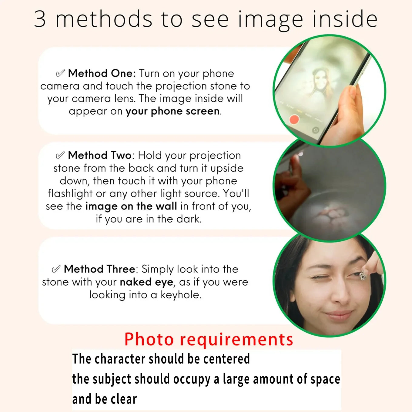 CN Zhejiang Cross Photo Memory Projection Necklace With Zirconia Heart