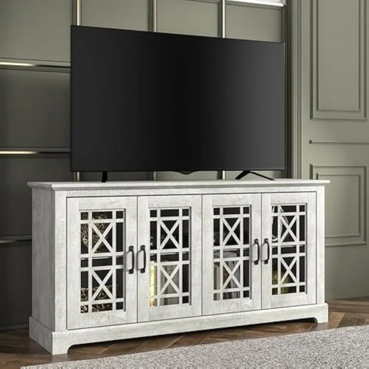 GUANGBAI Isadora TV Stand Farmhouse Entertainment Center
