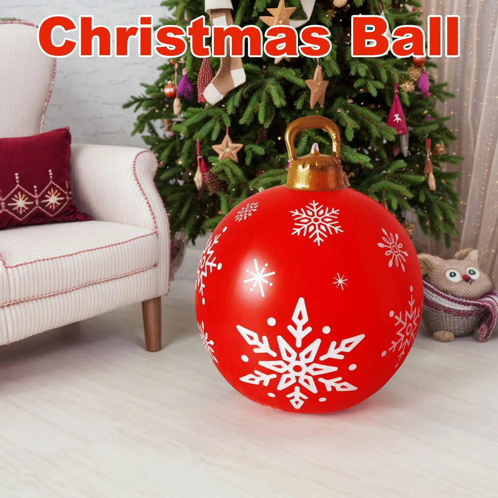 Alloet Christmas Inflatable Ball With Lights Outdoor Decor