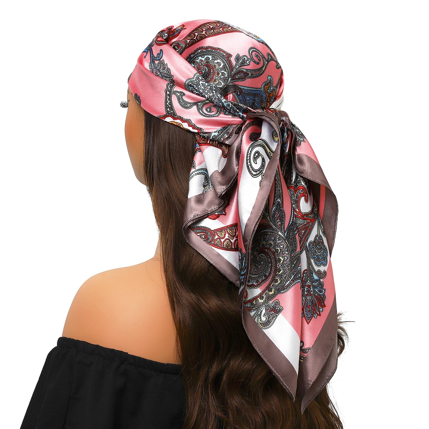 Head Scarf Women Luxury Polyester Foulard Bandana Hijab Hair