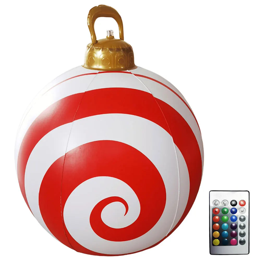 VAKIN Inflatable Outdoor Christmas Balls With Light Remote