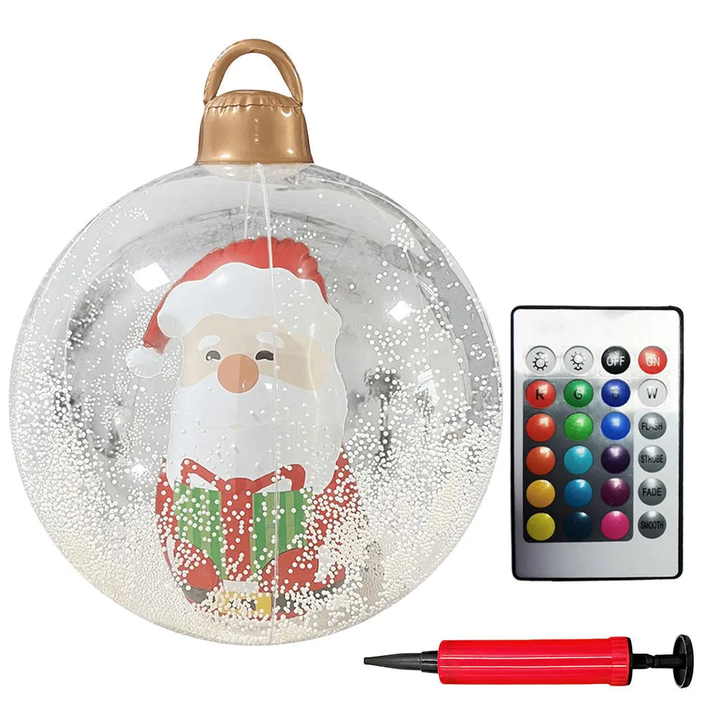 Alloet Christmas Inflatable Ball With Lights Outdoor Decor