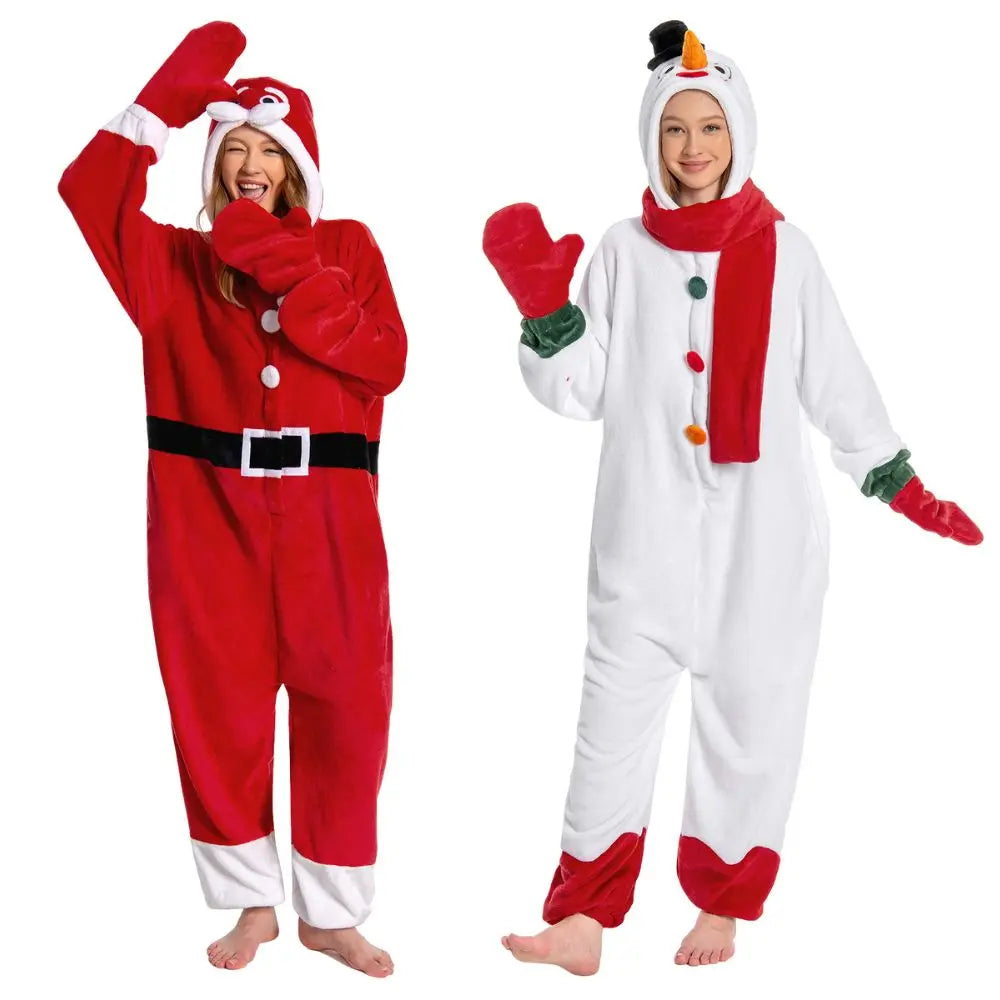 Shanghai Christmas Adult Pajamas Cozy Cartoon Sleepwear