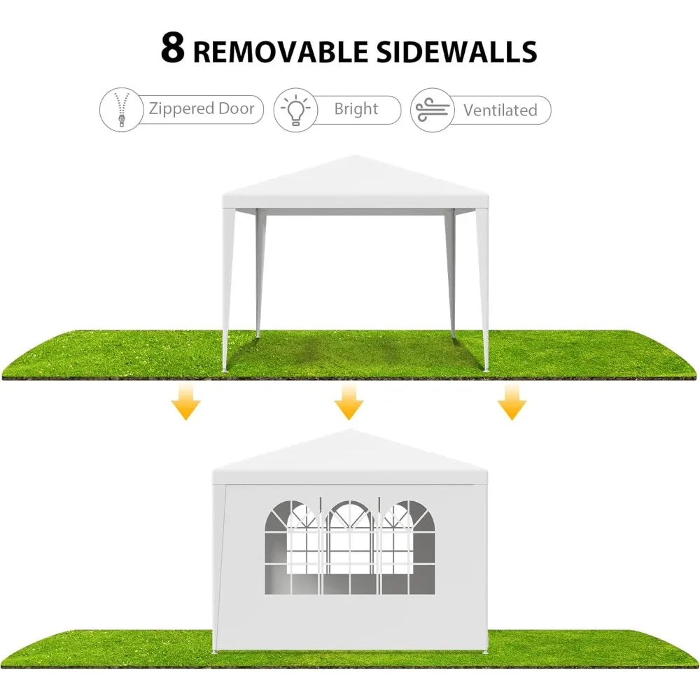 High-concerned Outdoor Canopy Tent Gazebo With Removable Sidewalls