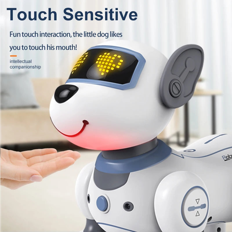 Kelaton RC Dog Robot Toy With Voice Commands And Music