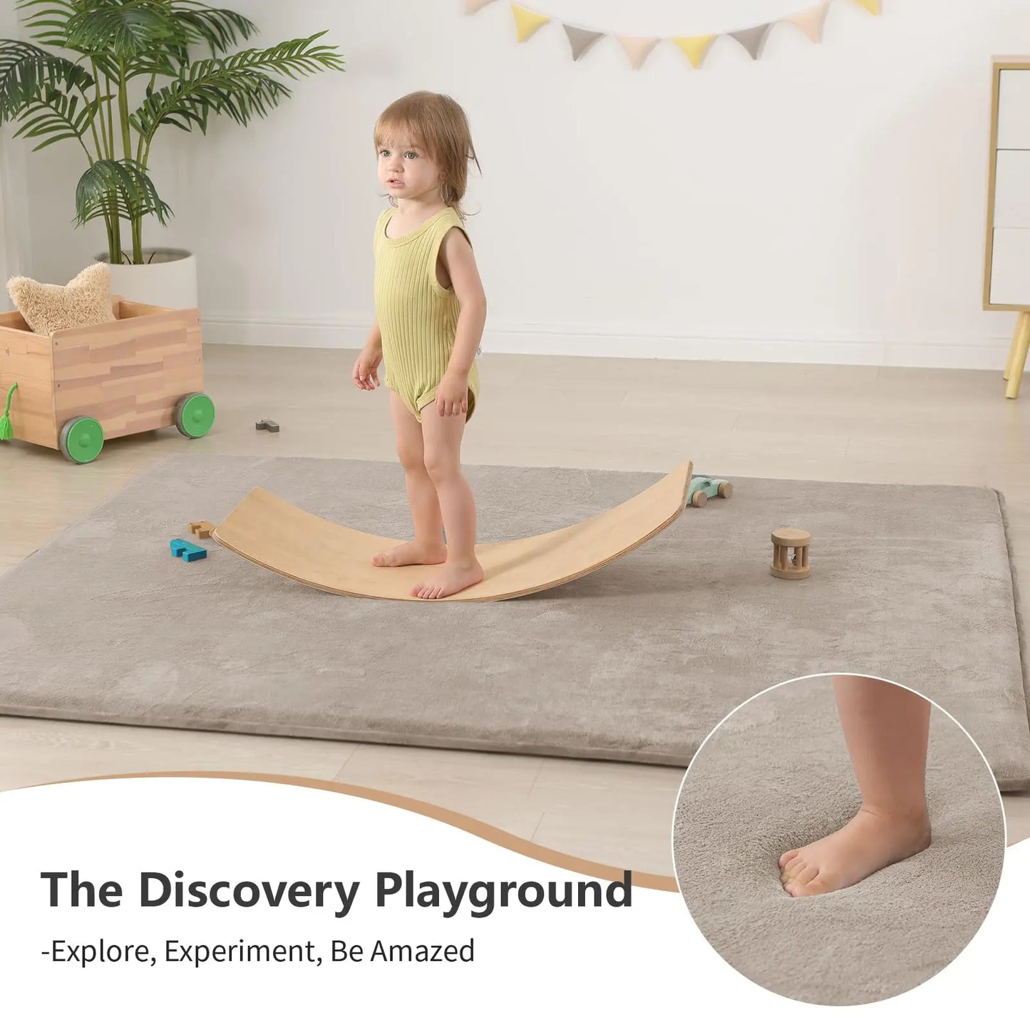 Huloo Sleep Non-Slip Play Mat For Living Room Foam Rug