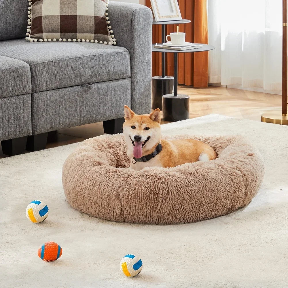 Fujian Orthopedic Round Dog Cat Bed Washable Plush Sofa