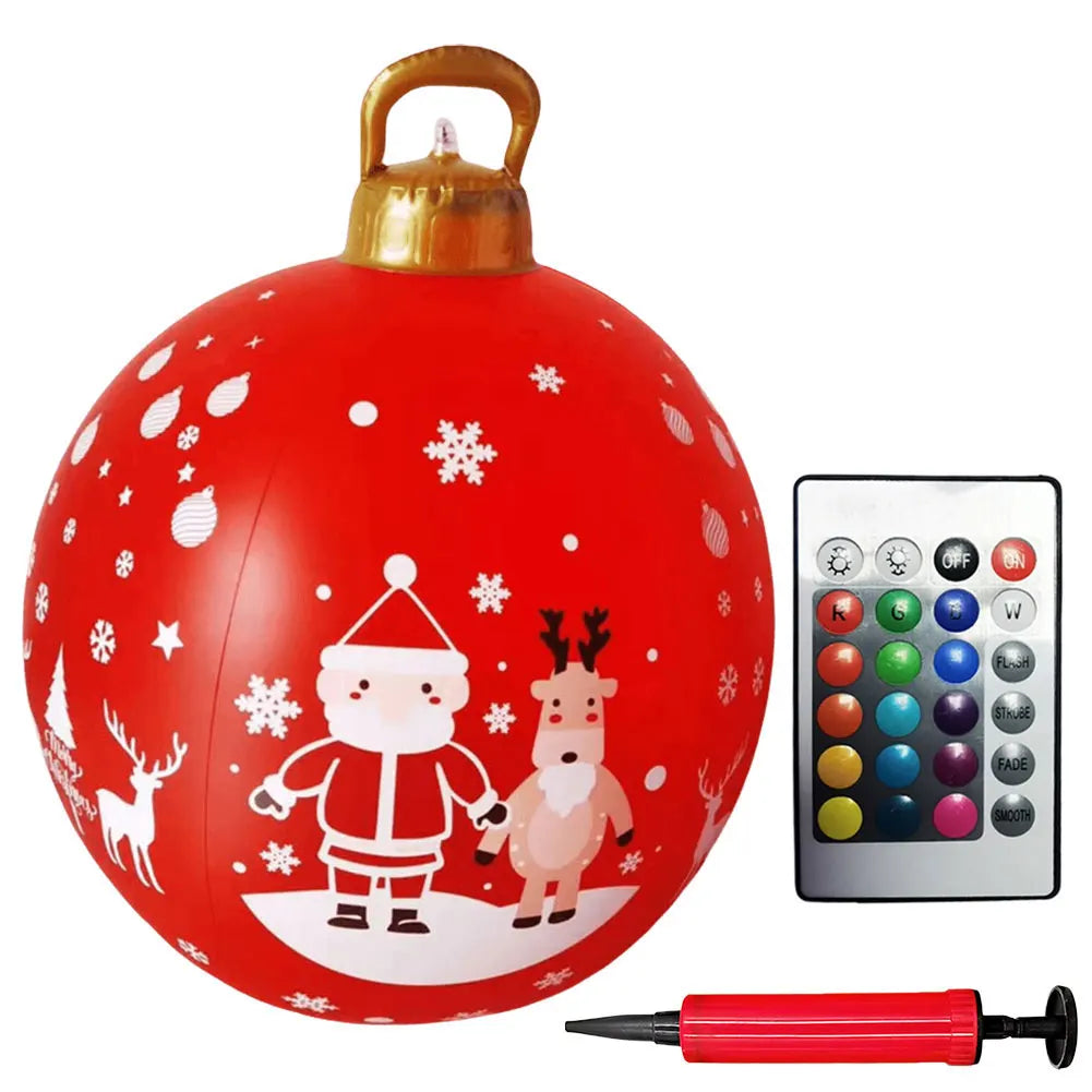 Alloet Christmas Inflatable Ball With Lights Outdoor Decor