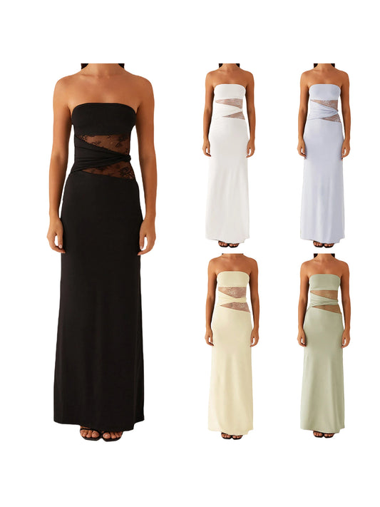 Floral Off Shoulder Maxi Dress With Ruffle Hem Straps