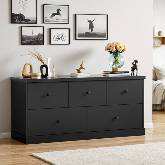 XMSJ Dresser For Bedroom With Five Drawers TV Stand