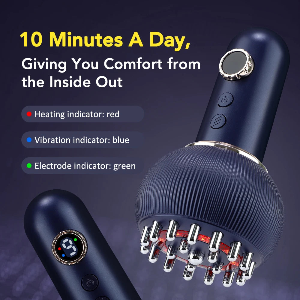 Patsky 9 Gears Electric Meridian Brush Body Massager for Slimming