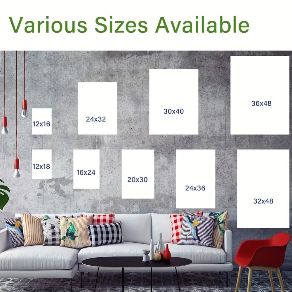 Abstract Landscape Wall Art Living Room Office Decor