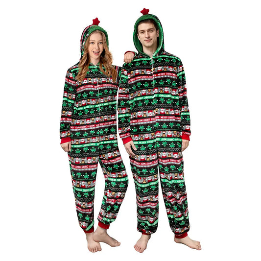 Shanghai Christmas Adult Pajamas Cozy Cartoon Sleepwear