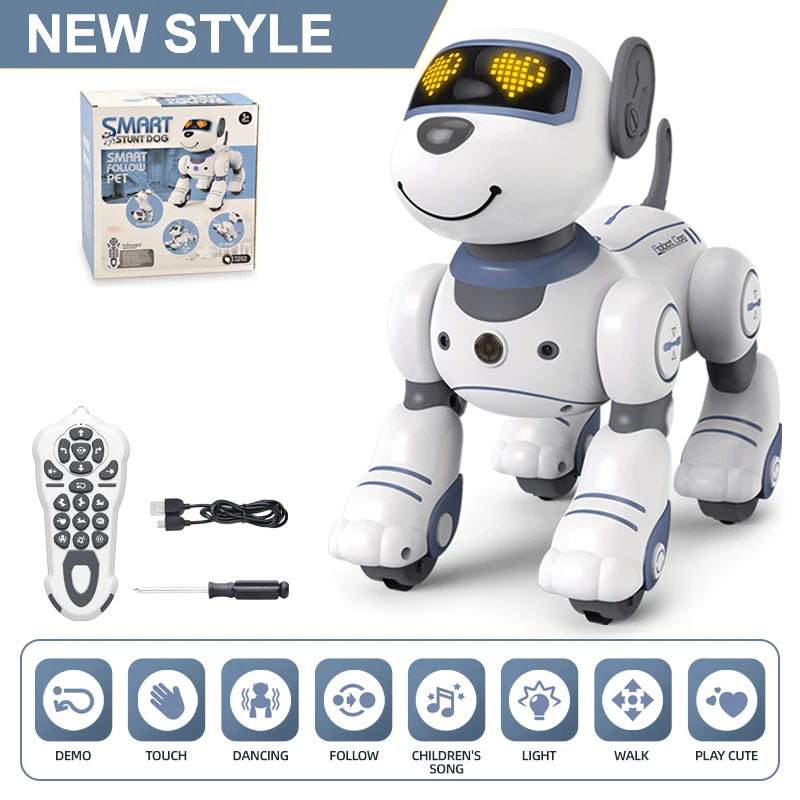 Kelaton RC Dog Robot Toy With Voice Commands And Music